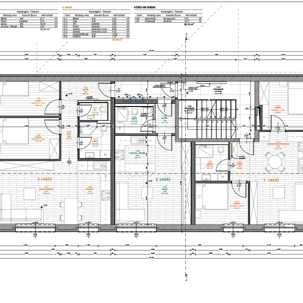 A épület: Emelet (1-2-3. lakás)