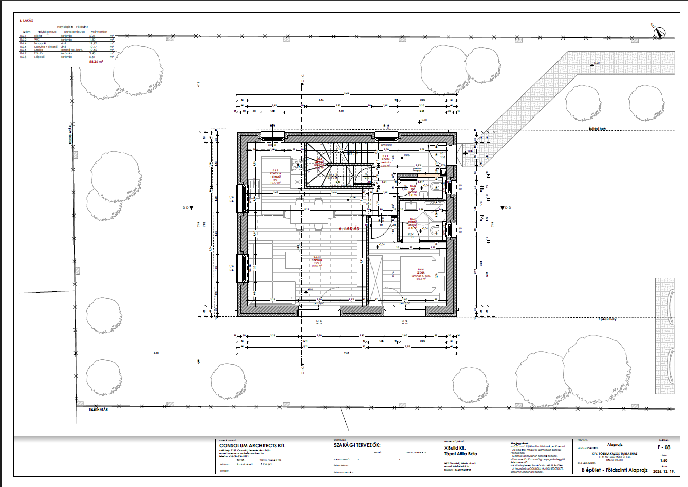 B épület: Földszint